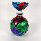 Murano Colorful Hand Painted Glass Perfume Bottle,Italy