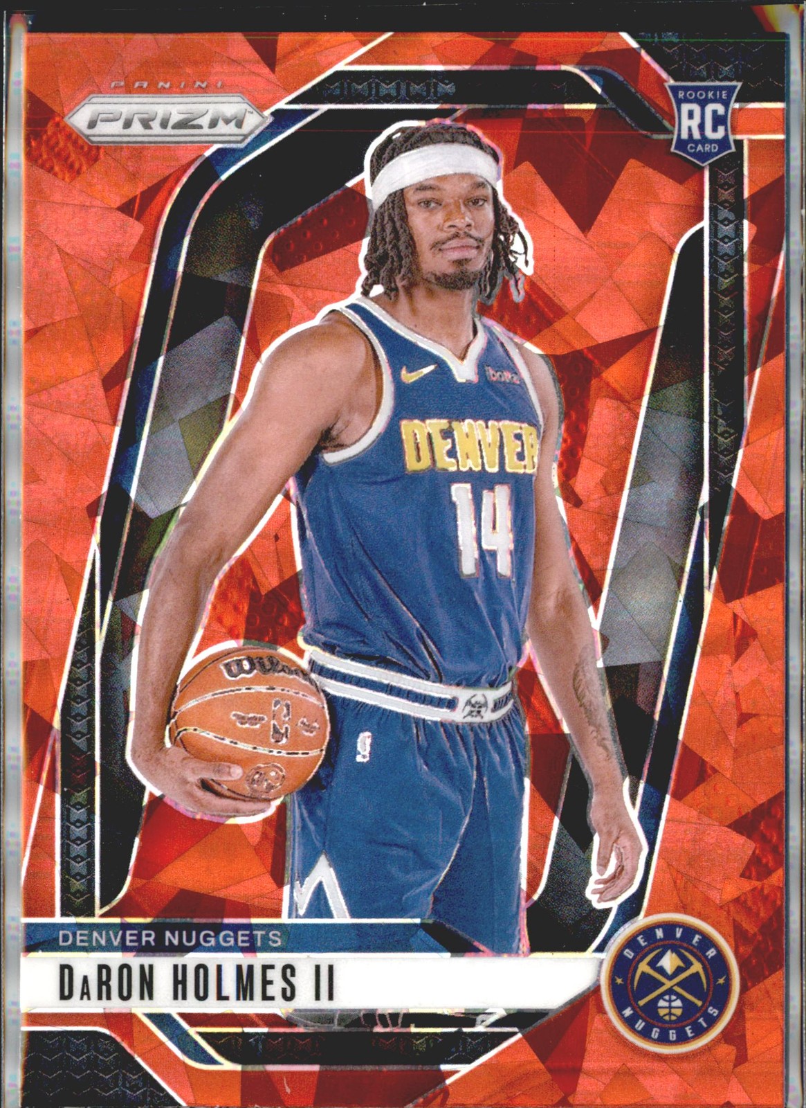 2024-25 Panini Prizm #235 DaRon Holmes II Prizms Red Ice