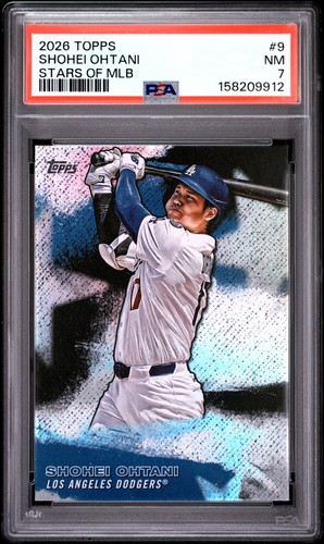 2020 Topps Stars of MLB #9 Shohei Ohtani PSA 7