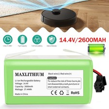 2600mAh Li-Ion Battery Rechargeable Replacement Battery for Eufy Ecovacs 14.4V