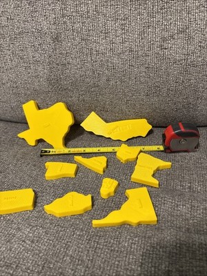1992 Smarty Toys Magnetic USA Map Parts And Pieces 10 Total READ