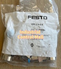 3PCS New For Festo QSF-1/4-6-B Push-In Fitting 153024 QSF146B Fast Delivery