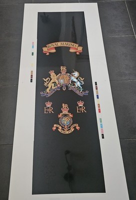 Royal Marines EIIR Bass Drum Emblazon Full Size
