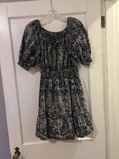 50% Off! SUMMER SALE Gap Womens Midi Dress Smocked Puff Sleeve Cottage (M)