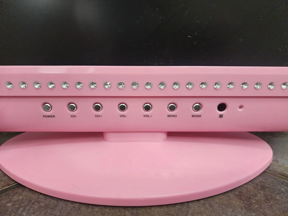 Vintage Y2K Pink 15 Inch TFT LCD Retro Gaming TV Monitor For Parts/Repair - Image 2 of 4