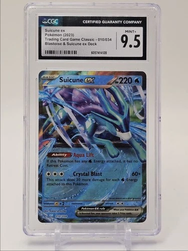SUICUNE EX 2023 POKEMON TCG CLASSIC BLASTOISE EX DECK 010/034 CGC 9.5 Q4692