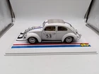 Herbie love bug Volkswagen Beetle Maggionino 53 1/18 Bburago Burago + showcase