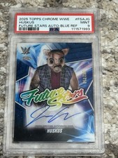 2025 Wwe Topps Chrome Future Stars Huskus Signed Psa 9
