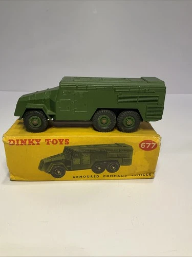Vintage Dinky Toys 677 Armoured Command Vehicle Military Truck w/ Original Box
