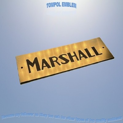 MARSHALL Emblem Badge Ersatz Logo Aufkleber Sticker Aufkleber Plakette