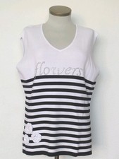 Futura Moda Style 208 Flowers Trägershirt Top Ärmellos Gr.XL ⭐Neu⭐