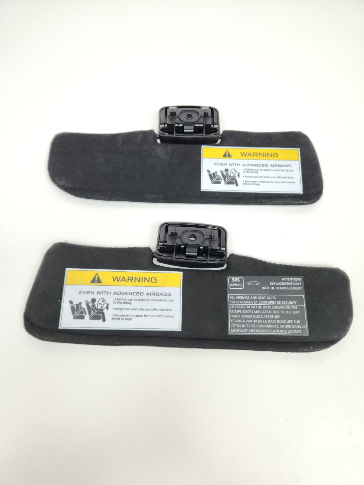 2015-2017 MCLAREN 650S TOP UPPER LEFT & RIGHT SIDE SUNVISOR SHADE SUN VISOR SET 