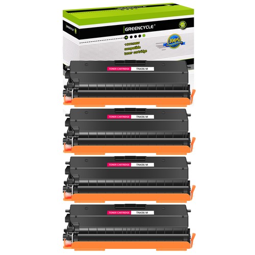 4PK TN436 Magenta Toner for Brother HL-L9310CDW HL-L9310CDWT HL-L9310CDWTT