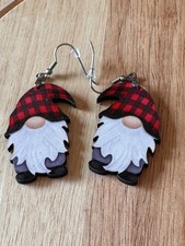 Christmas Gnome Dangle Drop Earrings                     J14