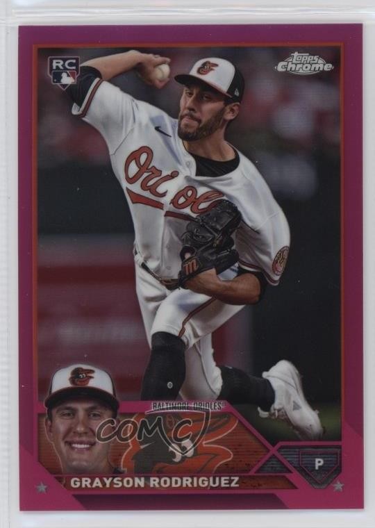 2023 Topps Chrome Update Magenta Refractor 167/399 Grayson Rodriguez #USC98 17k2