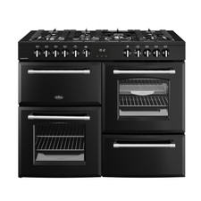 Image of Belling Farmhouse 110cm Dual Fuel Range Cooker Black 110DF Grade C