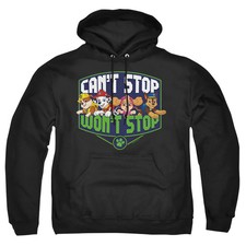 Paw Patrol Can'T Stop Won'T Stop Mens Hoodie Black Officially Licensed