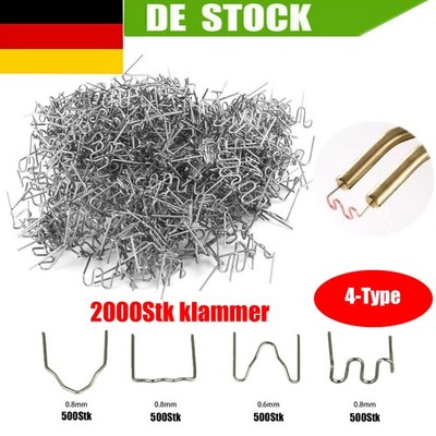 2000pcs Klammer für Schweißgerät Auto Kunststoff Reparatur KFZ-Schweißen Plastik