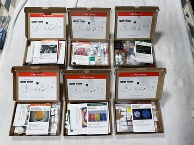 MEL CHEMISTRY LOT OF 6 SCIENCE KITS ''COMPLETE KIT IN OPEN BOX''