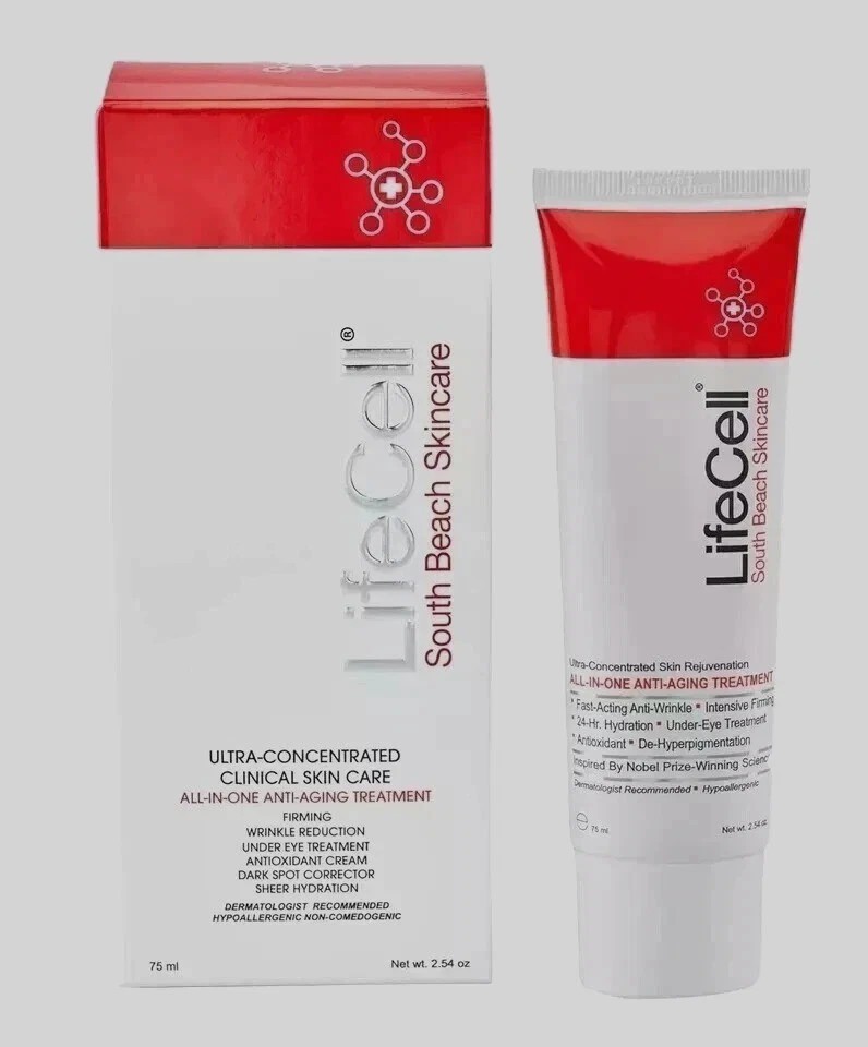 New Live-Cell South Beach Skincare All In One Anti-Aging Treatment - 2.54 oz.
