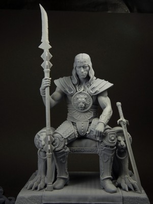 Resin Figur.  Der Barbar. Die Legende von Conan. FanArt. 1/10. 3D gedruckt.