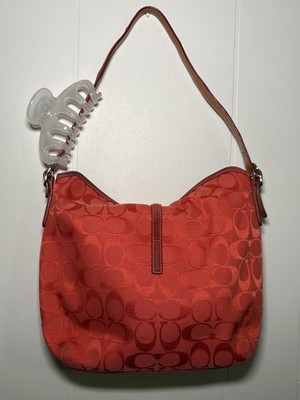 Vintage COACH 6845 Hobo Signature Soft Clip Shoulder Bag/Handbag 