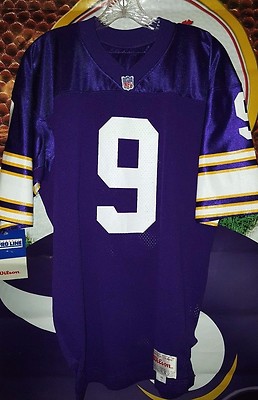 TOMMY KRAMER #9 MINNESOTA VIKINGS WILSON JERSEY NEW TAGS 1980'S