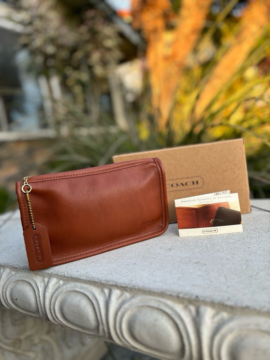 New In Box Authentic Vintage Coach Chunky Case - British Tan New In Box Authentic Vintage Coach Chunky Case - British Tan