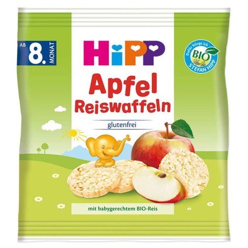 6 HIPP Organic Apple Rice Cakes Baby Snacks from 8 Months 30g 1.51oz - Picture 4 of 4