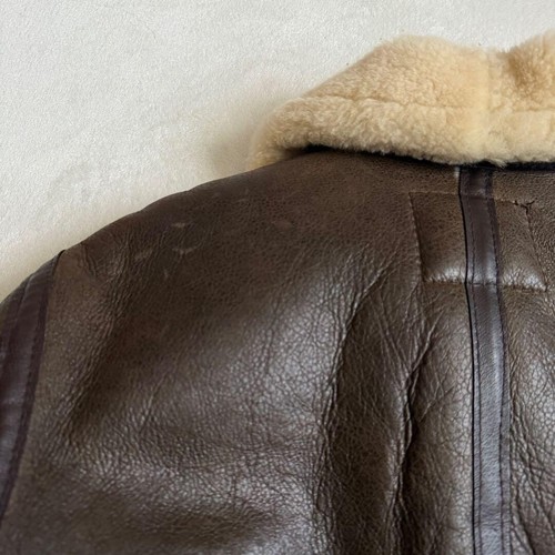 Schott Type B-3 Flight Mouton Jacket Size 40 Made in USA - Picture 9 of 10