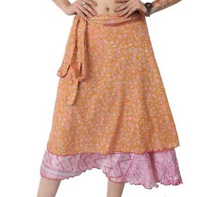 Plus Size Lot of 5 Pcs Wholesale Skirts Sari Magic 36" XL