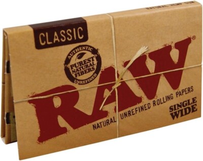 RAW Classic Single Wide (Double Window) - 100 Blatt pro Heftchen