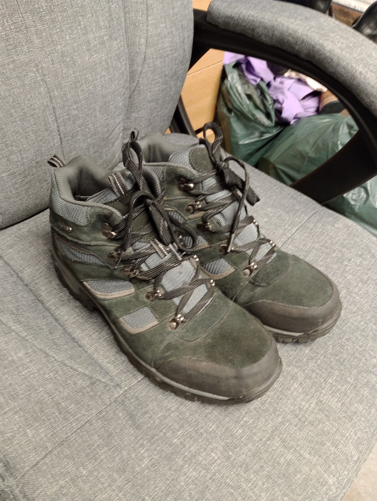 Karrimor grey waterproof walking boots size 11/45 eBay