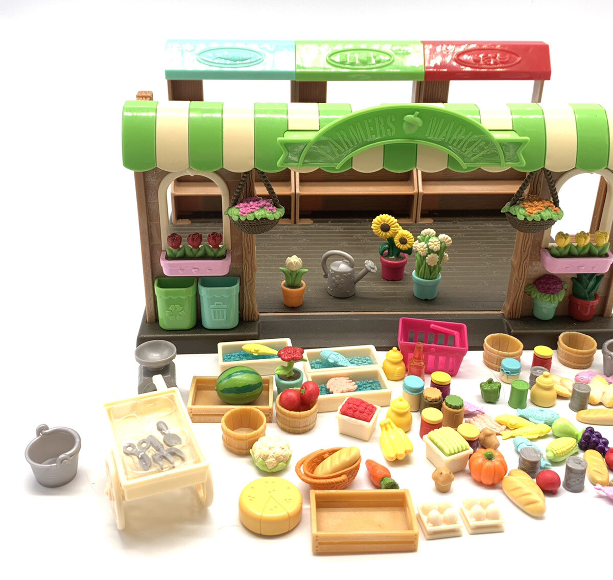 Li'l Woodzeez Playset – Hoppin' Farmers Market – 97pc Toy Market