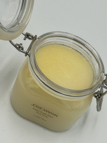 JOSIE MARAN Supersize Argan Sugar Balm Body Scrub SWEET MINT 10 oz Jar NEW QVC - Picture 3 of 5