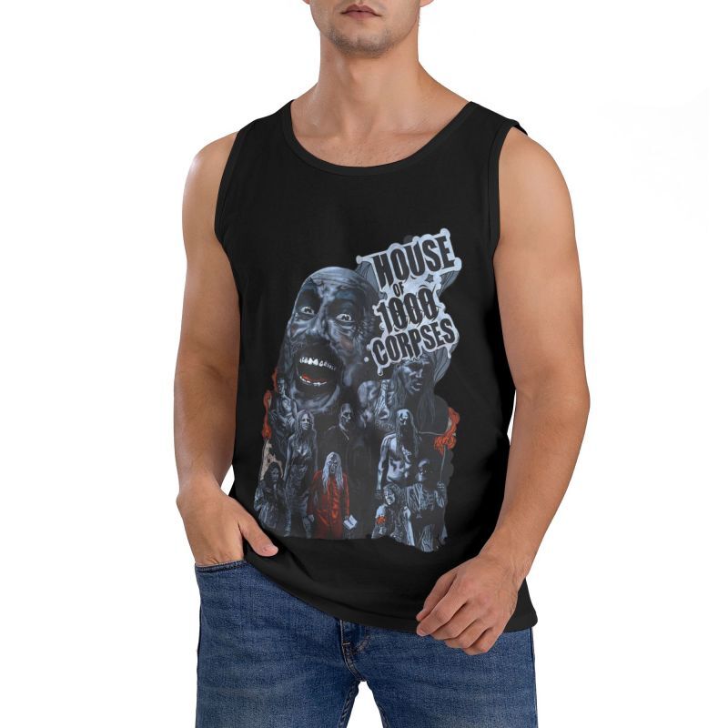 Men Captain Spaulding Tank Top Fitness Sleeveless T Shirt