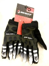Scott XC Light Long Finger Bicycle Gloves XXL Black Fade New FREE Shipping