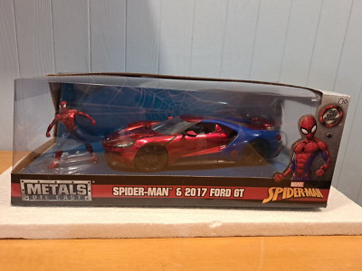 ミニカー 1:24  SPIDER-MAN & 2017 FORD GT SPIDER MAN & 2017 FORD GT| MARVEL DIE-CAST ACTION FIGURE AND MODEL