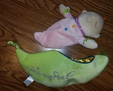 Sweet Pea Snuggle Pea Pod Stuffed Animal Plush Cute Baby Toy in Peapod