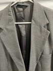 Men’s Haggar Black Label Houndstooth Brown Tweed Sport Coat Jacket Size 42L — photo 3