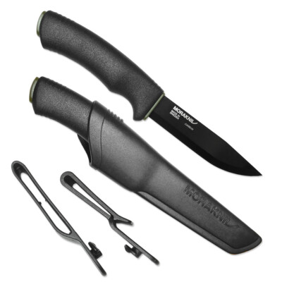 Morakniv Bushcraft Black, Messer mit schwarz beschichteter Carbonstahlklinge