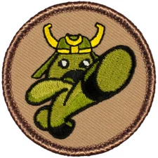 Wasabi Warrior Patrol Patch - 2" Round Embroidered Patch