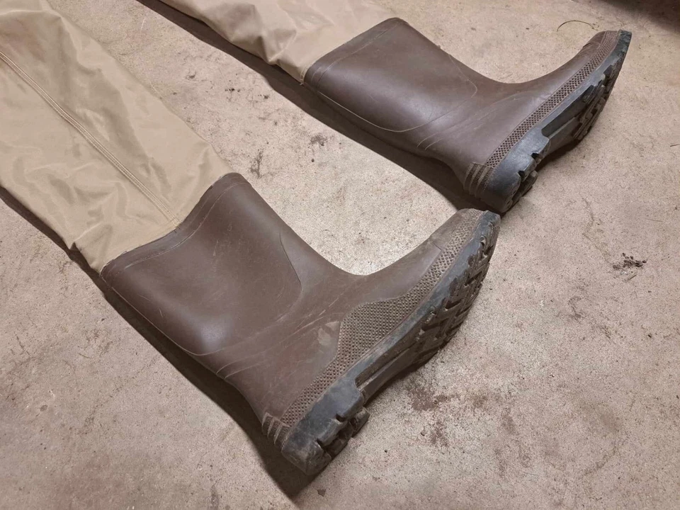 Cabela's Khaki Brown Hip Waders Size 8 - Image 2 of 4