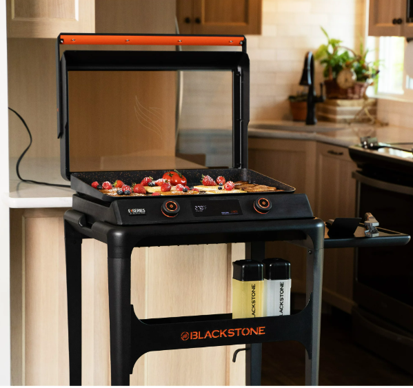 Portable Griddle Electric Grill Flat Top BBQ Indoor Outdoor 22" Glass