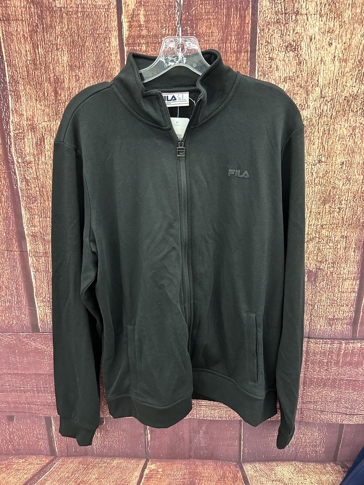 Giacca leggera donna con cerniera completa Fila colore nero taglia XL