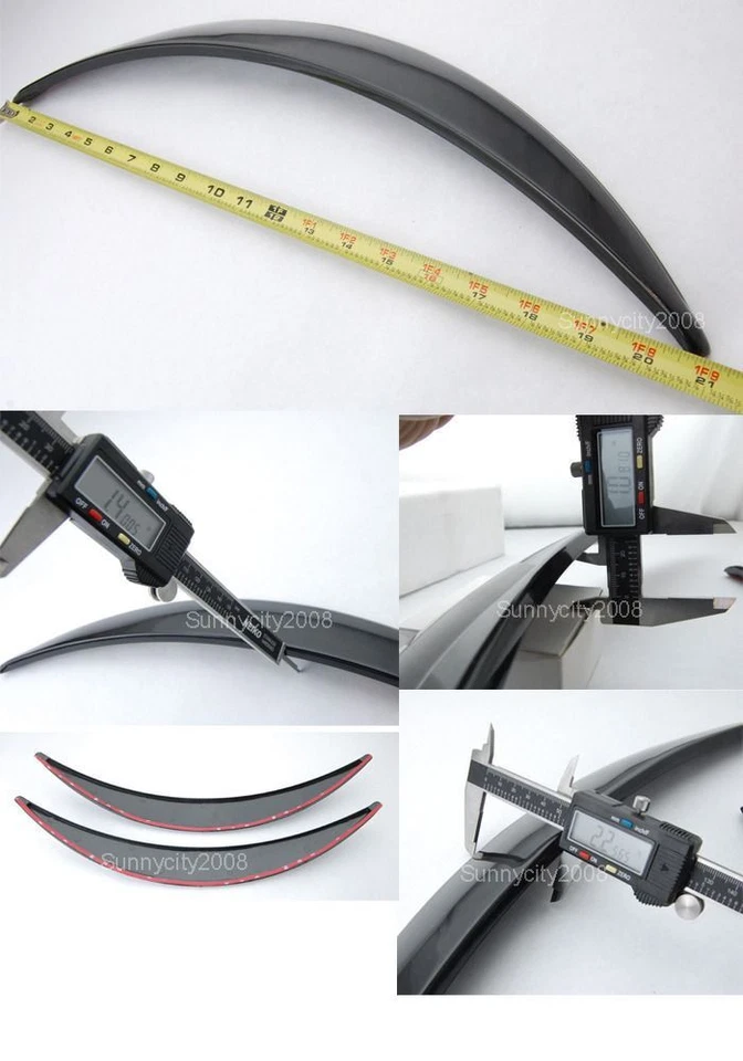 4 Peças Branco Brilhante 1" Difusor Largo Fender Alargadores Extensão Para Mazda Subaru - Imagem 2 de 2