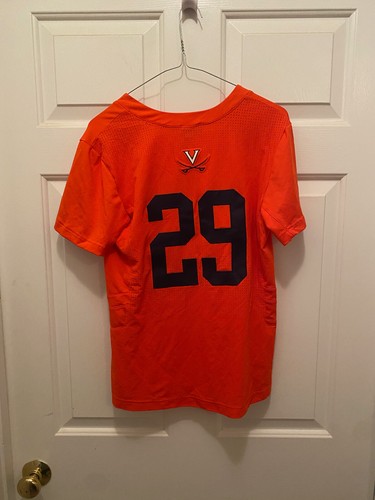 Virginia UVA Cavaliers Women's Lacrosse #29 Game Worn Orange Nike Jersey Medium - Imagen 3 de 5