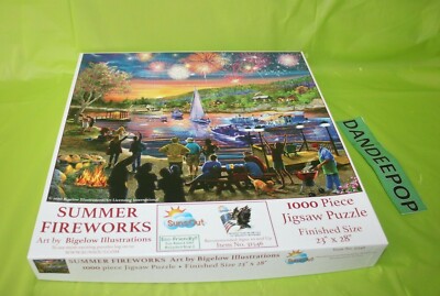 Sunsout Summer Fireworks Bigelow 1000 Piece Jigsaw Puzzle 23 x 28 3146 ...