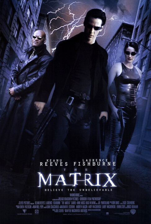The Matrix (1999) movie poster version C reproduction - single