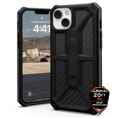 Urban Armor Gear (UAG) Monarch robuste Hülle für Apple iPhone 14 Plus, Kohlefaser